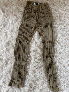 Brand Olive Green Crochet Beach Cover Up